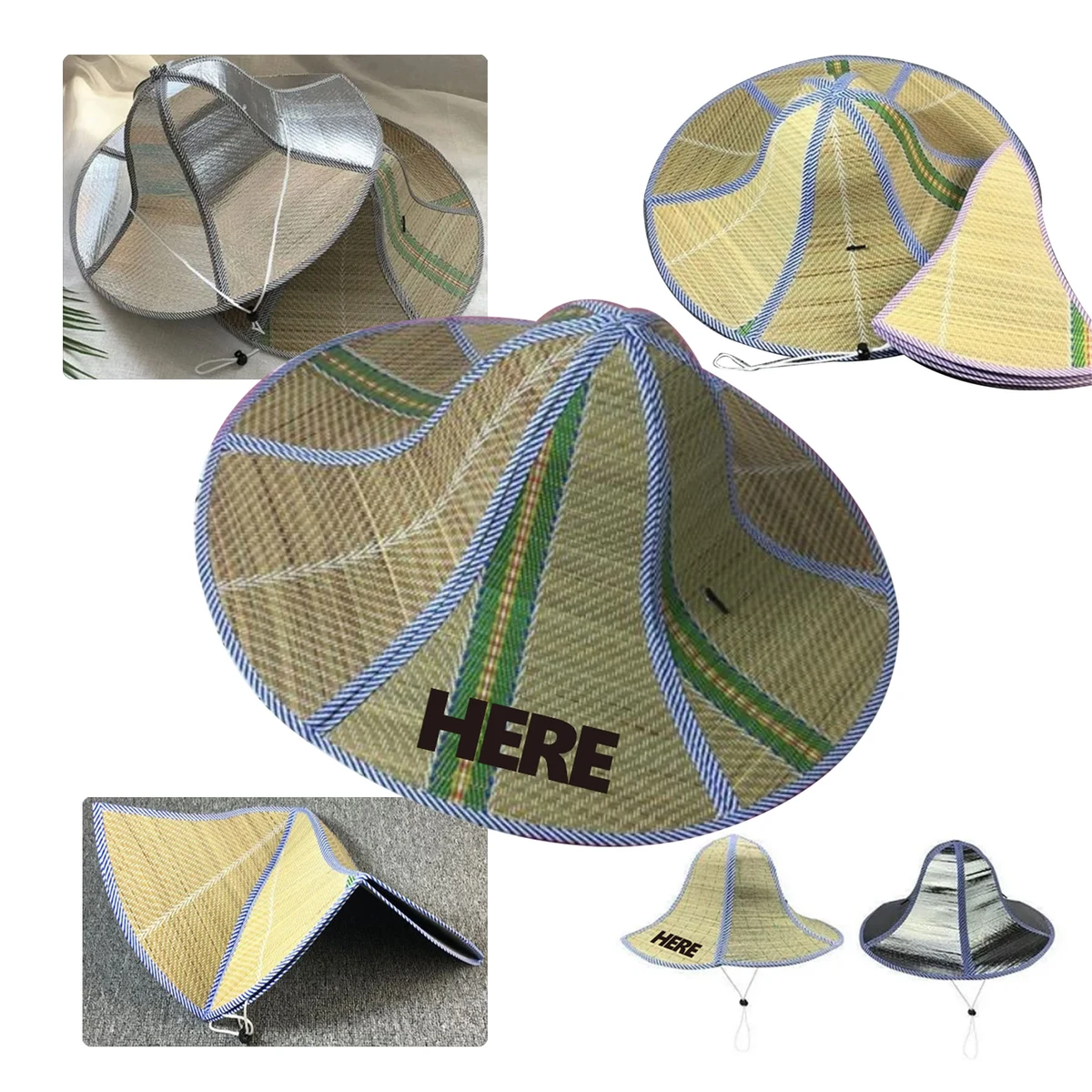 MOQ100 Foldable Straw Hat With A Wide Brim 1