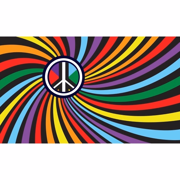 Swirl Antenna Flag