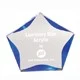5 Inch Clear / Blue Luminary Star Acrylic Trophy 1