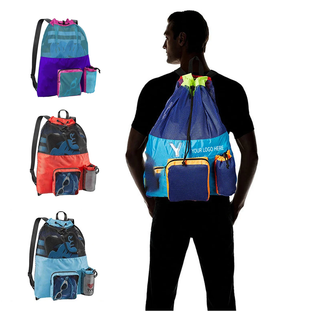 Outdoor Mesh Swimming Backpack 1