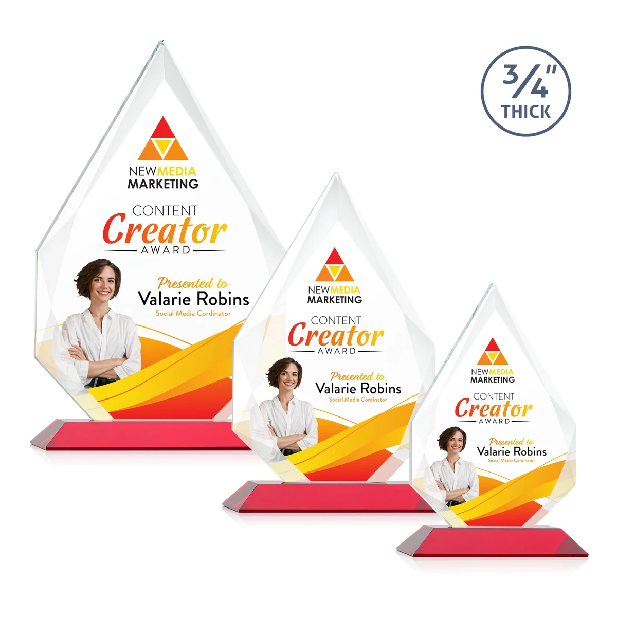 Hawthorne VividPrint™ Award - Red 1