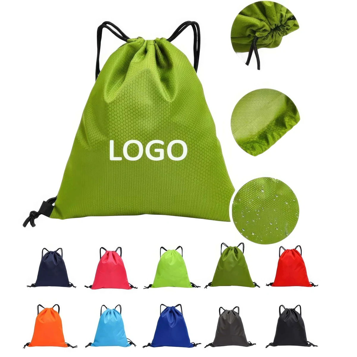 Durable Waterproof Drawstring Backpack Bags 1