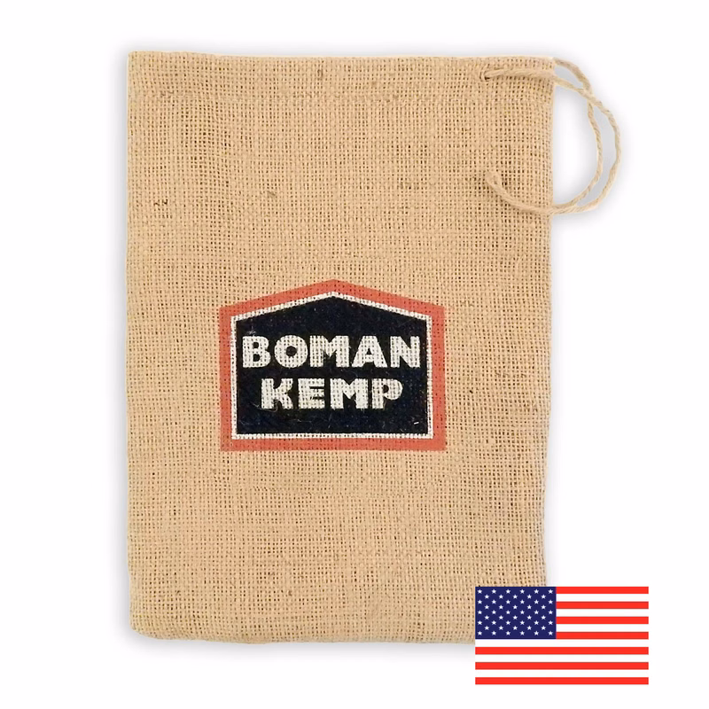 Trapper Bag Jute/Burlap Drawstring Bag 9X12"