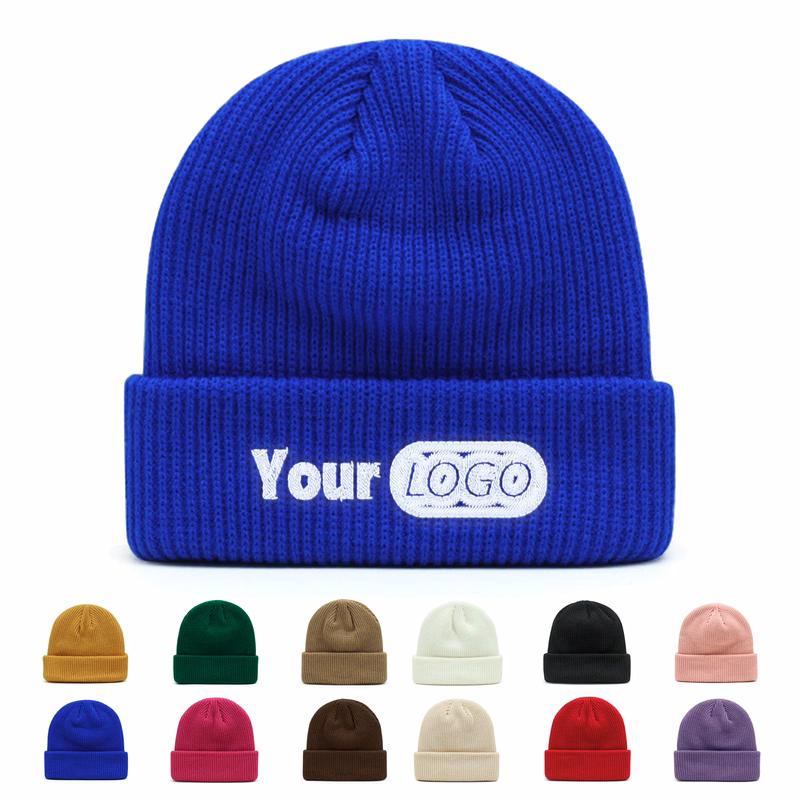Ribbed Knitl Beanie Hat