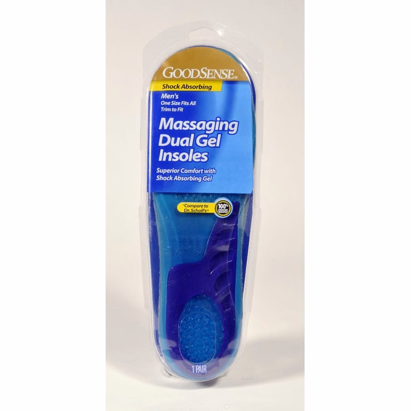 Men's Massaging Gel Insoles - Trim to Fit
