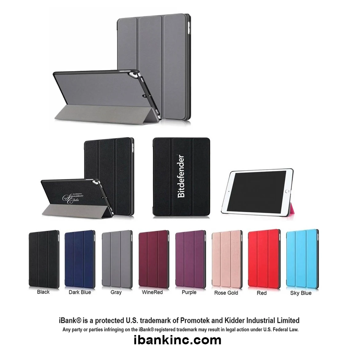 iBank ® Trifold Stand Case for Samsung Galaxy Tab A11+ Plus/ A11/ A9/A9+ 1