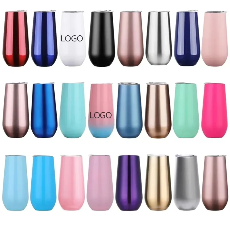 6oz U-shaped Stainless Steel Wine Thermos 1