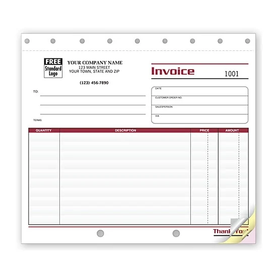 Invoices, Lined Small 1