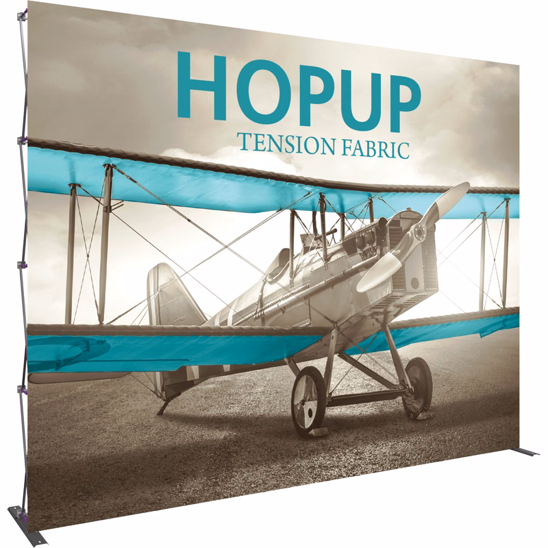 Hopup 13ft Extra Tall Straight Display & Front Graphic