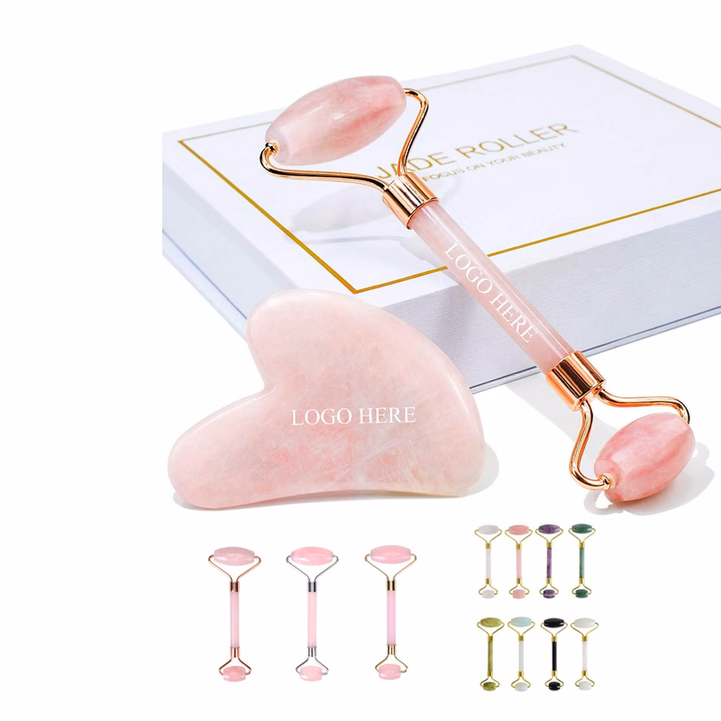 Jade Roller and Gua?Sha Set for Face Neck Body Eyes