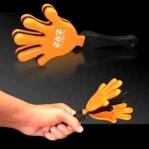 Orange Black & Orange Hand Clapper(Pad Print) 1