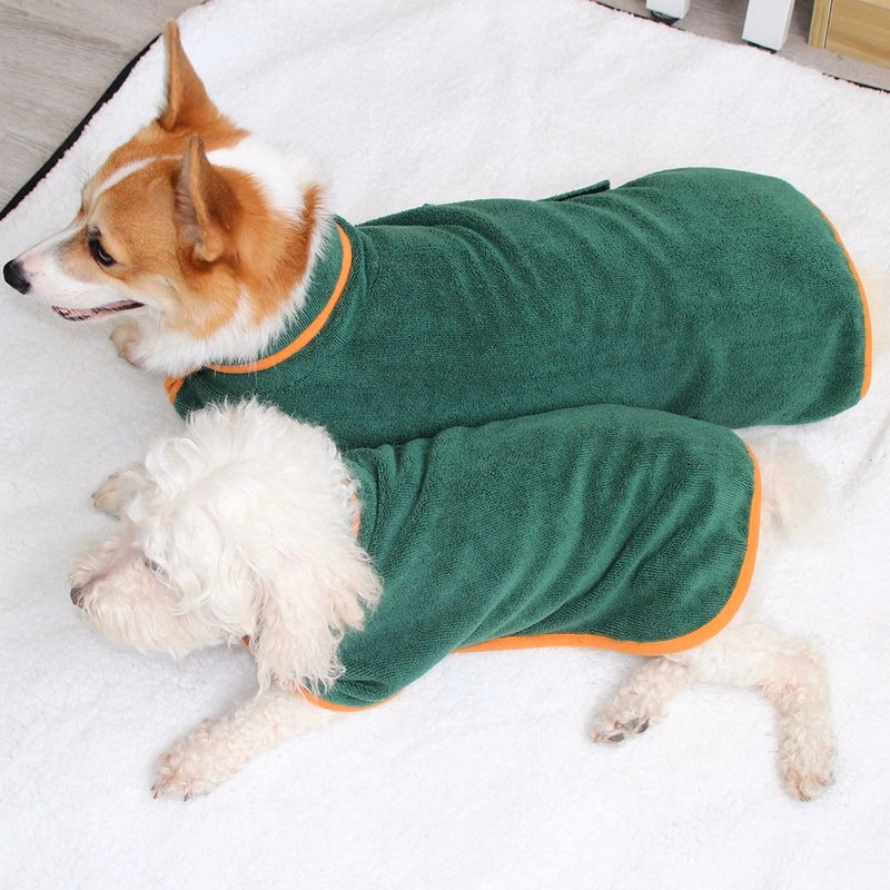 Adjustable Dog Drying Bathrobe