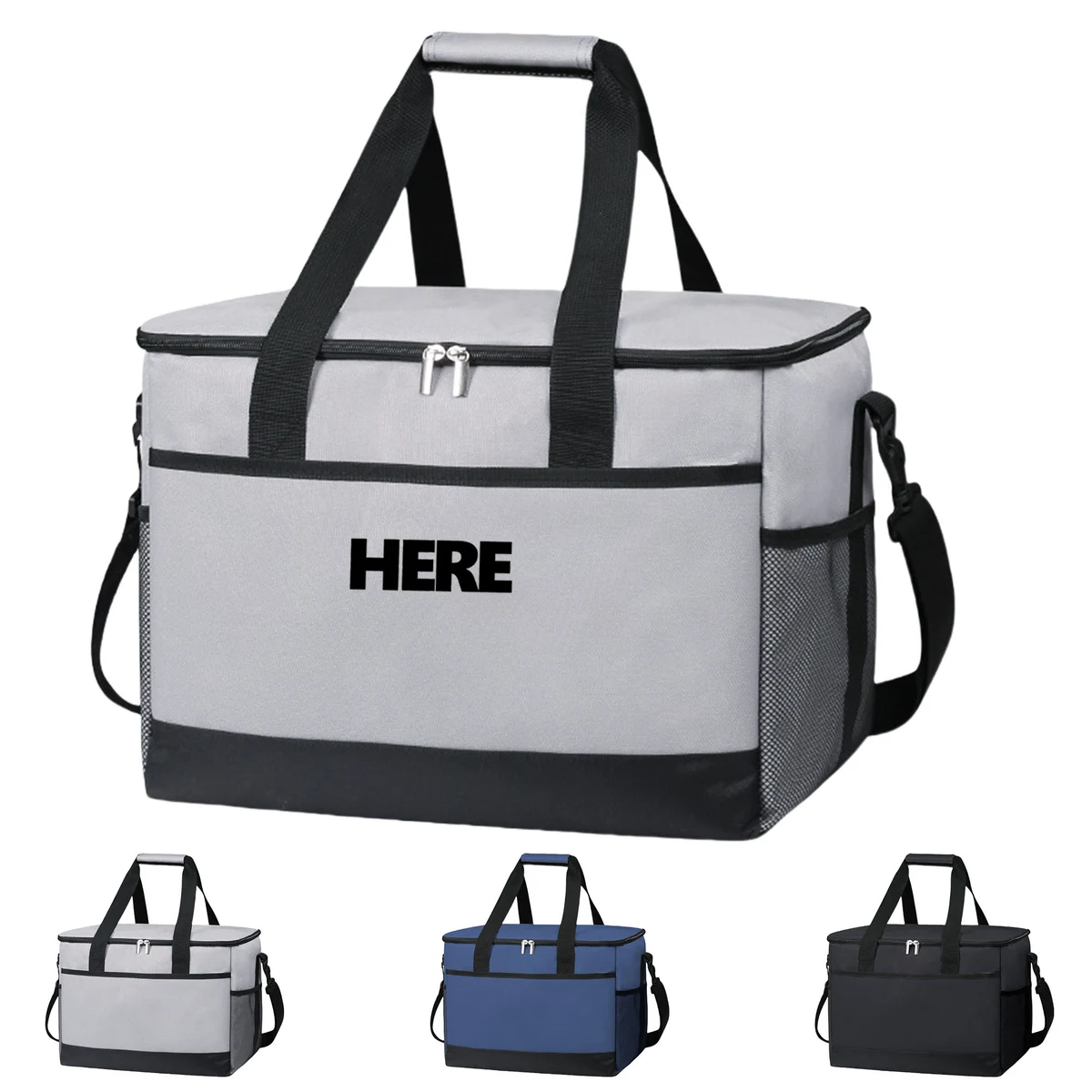 Large office picnic beach cooler box insulated lunch bag 1