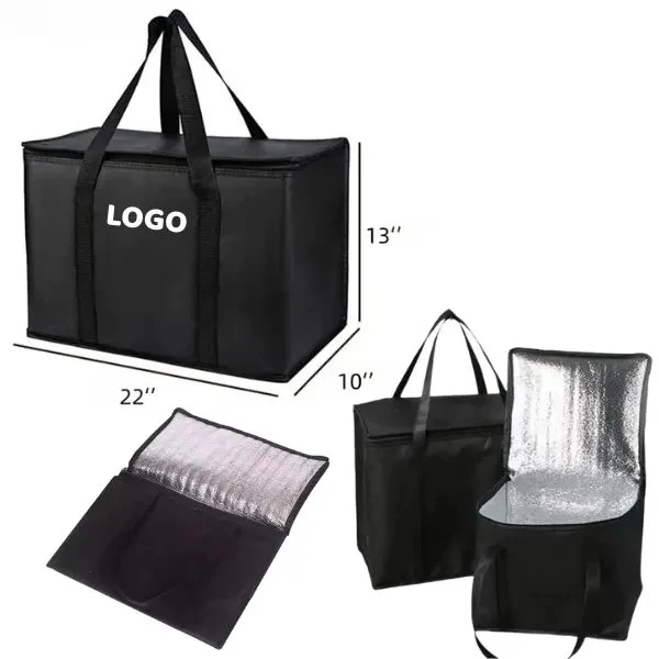 Colorful Insulated Grocery Tote with Large Shopping Bag 1