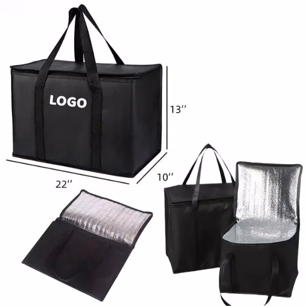 Colorful Insulated Grocery Tote with Large Shopping Bag