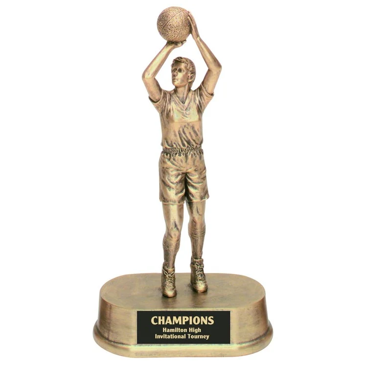 Basketball Female Antique Gold Figure Award 1