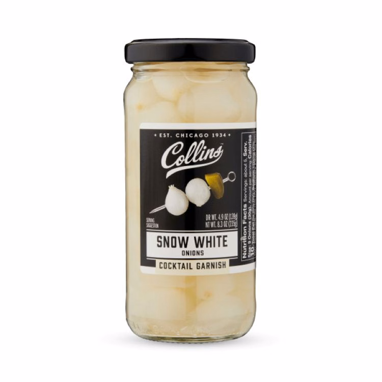 Collins™ 8oz Snow White Cocktail Onions