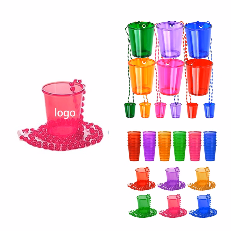 Shot Glass Beaded Necklaces