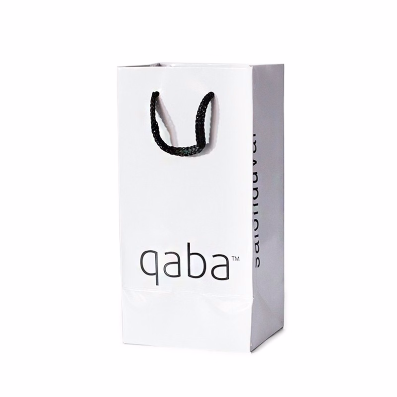 210g C1S paper bag with foil imprint on all sides (5.25*8.25*3.25")