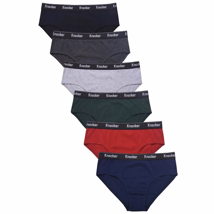 Men's Color Band Bikini Briefs - Medium Assorted Colors 3 Pack