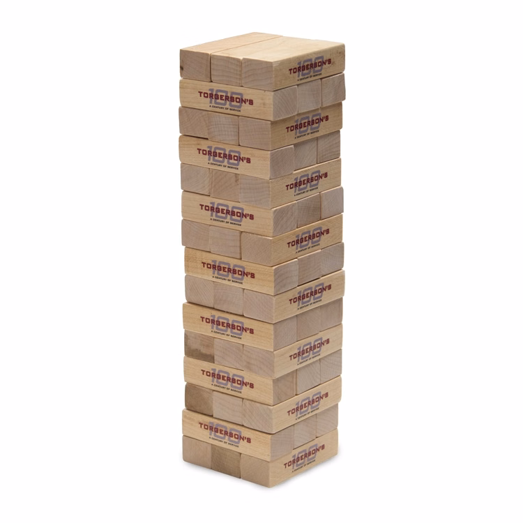 Tabletop Toppling Tower Blocks Game (W/ Custom Imprint)