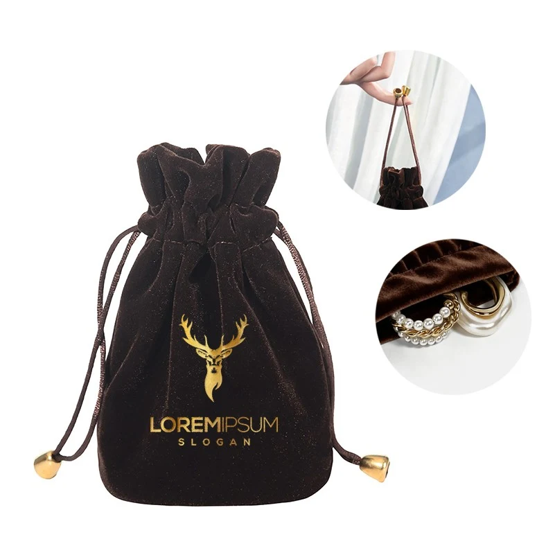 Velvet Drawstring Pouch Set, 3 Sizes Luxury Jewelry Bag & Cosmetic Organizer 1