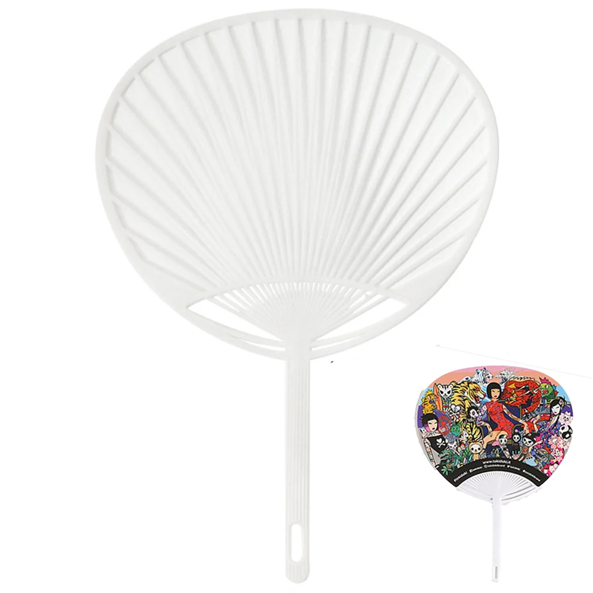Round/Ball Hand Fan Full Color (2 Sides) 1