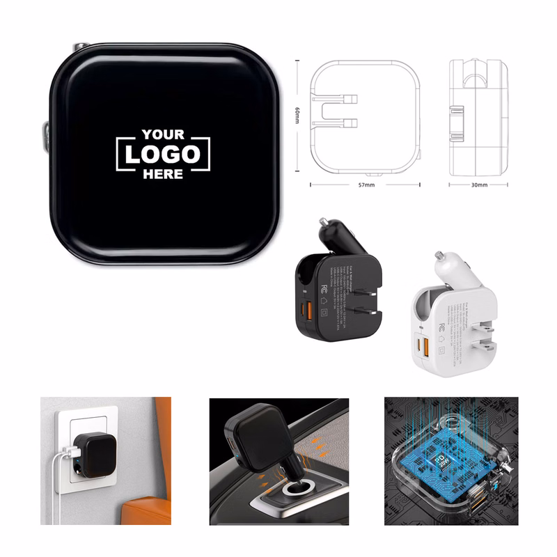 2 in 1 Car And Wall Rapid Charger