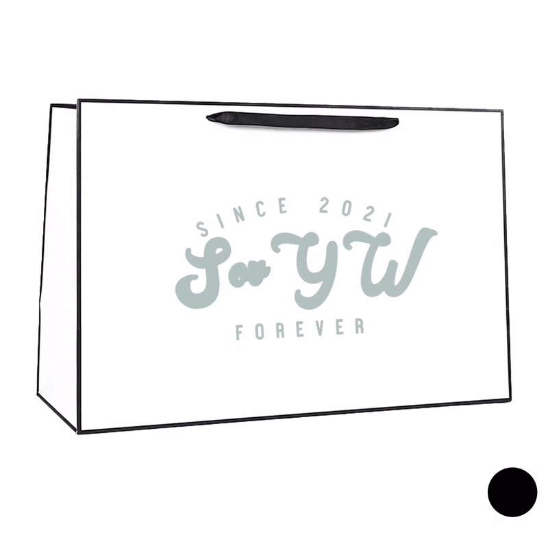 White Cardboard -Special Customized Paper Shopping Bag