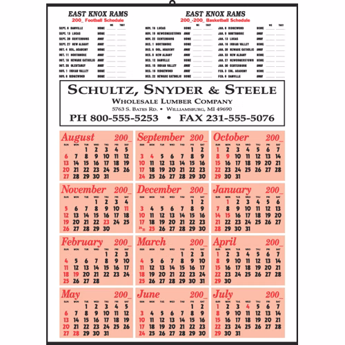 Style 350 Athletic Sport Schedule