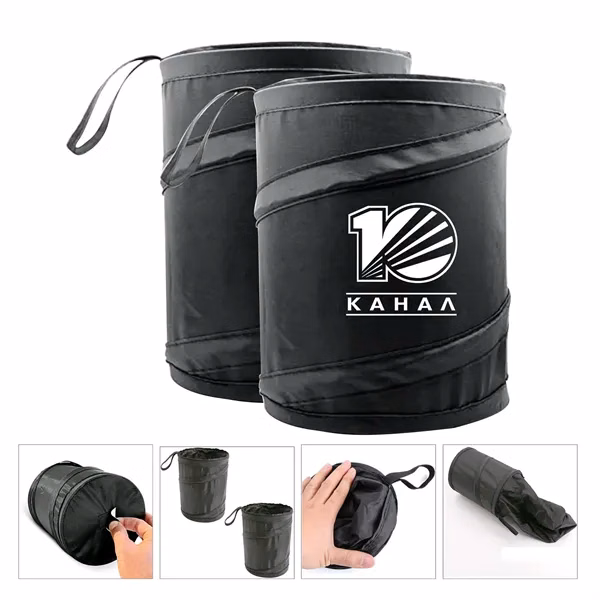 Foldable Drawstring Car Trash Can
