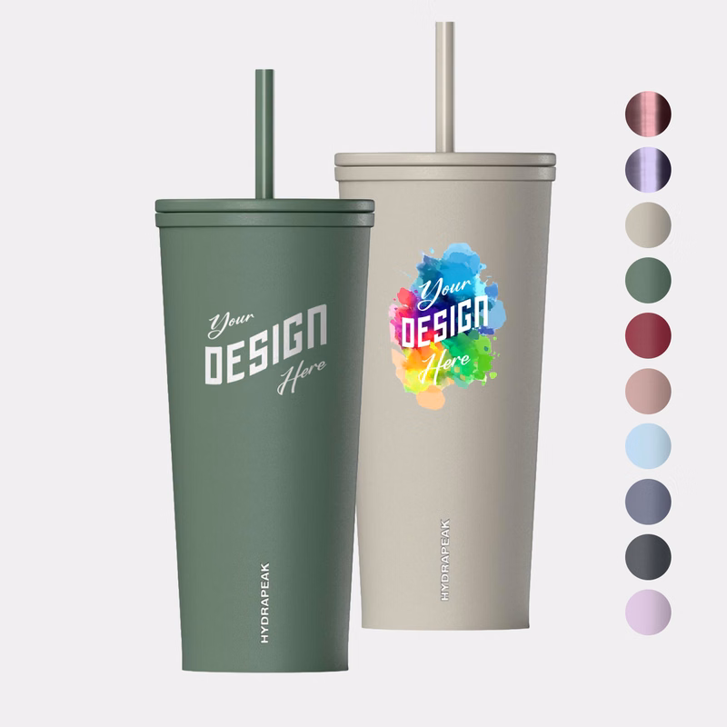 25 oz Hydrapeak® Stainless Steel Insulated Journey Tumbler w/ Lid and Straw