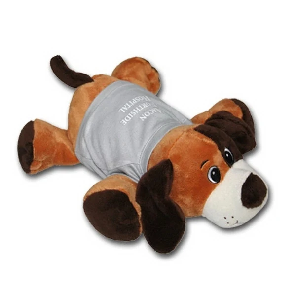 9" Laying Down Dog - Brown 1