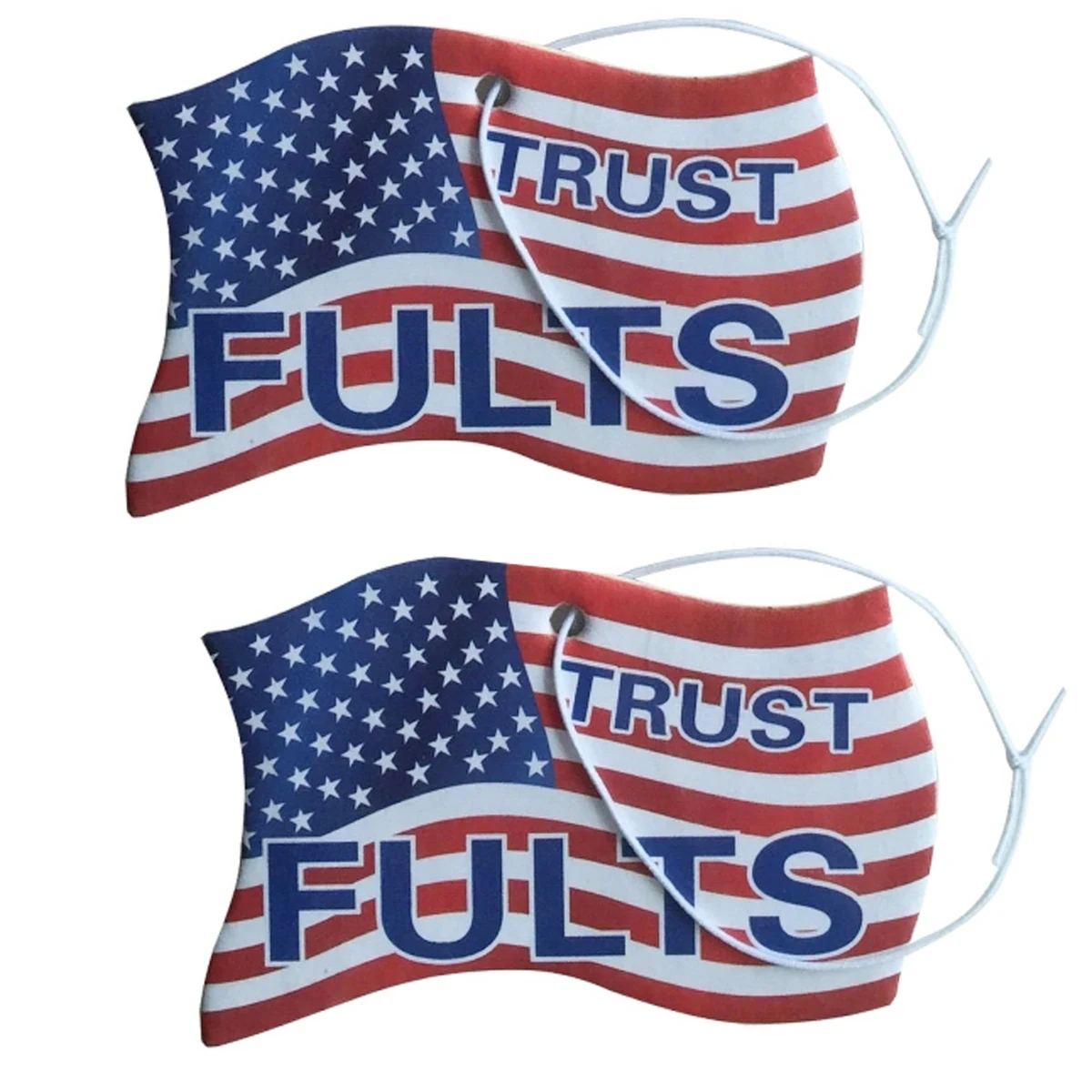 America Flag Air Freshener With Logo 1