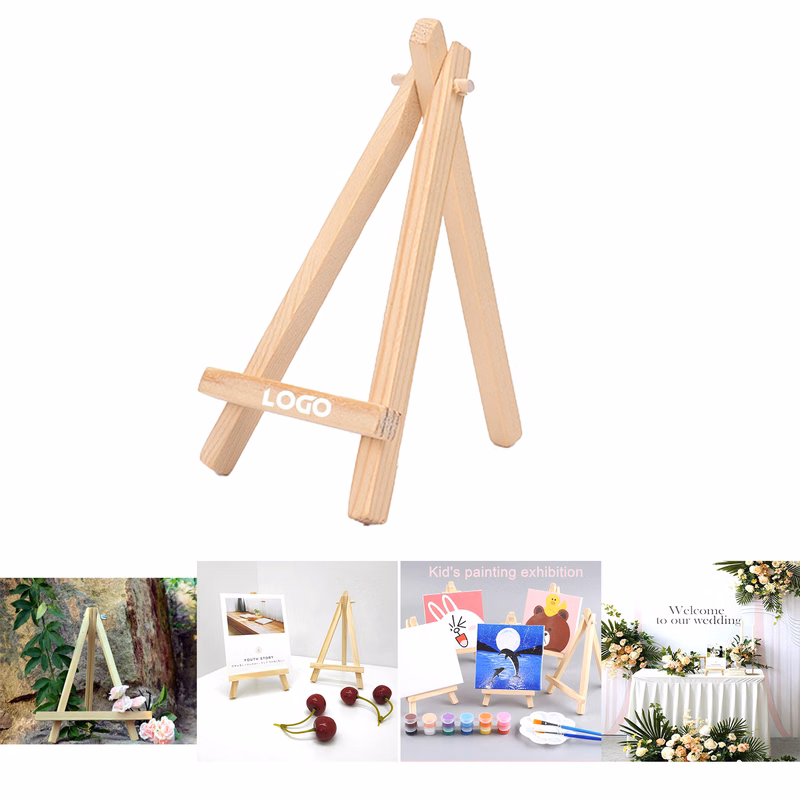 Pine Wood Mini Easel Triangle Frame
