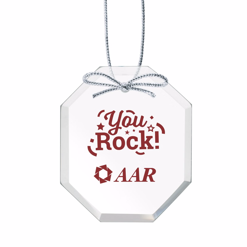 Starfire Ornament - Long Octagon Imprinted