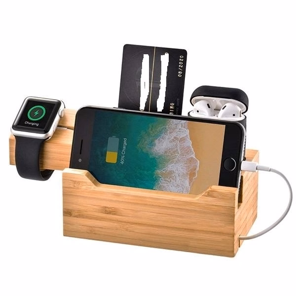 Bamboo Usb Charging Station