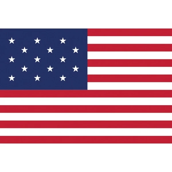 Historical US 15 Stars Flag 1