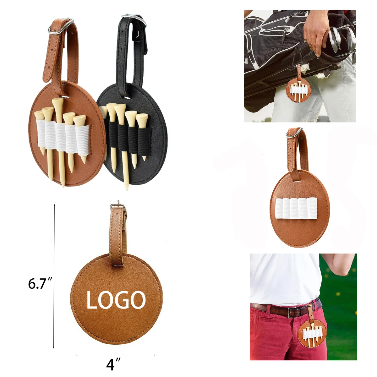 Golf Tee Holder W/ Belt 1