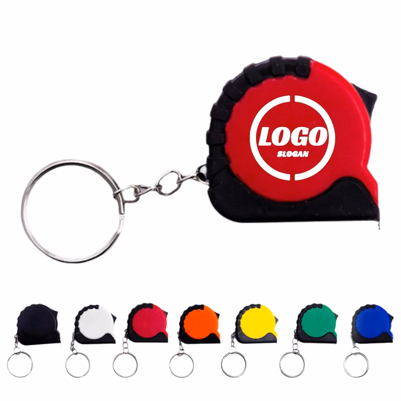 MOQ 100 Mini Tape Measure Keychain Charm
