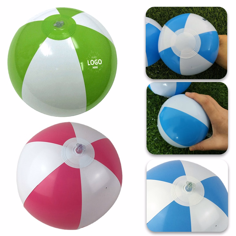 Small beach ball in hand