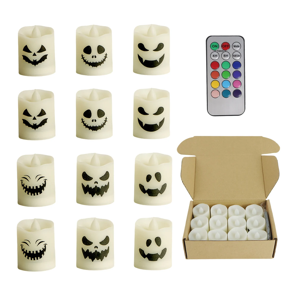 Ghost Face Candle Lamp (12-Pack) 1