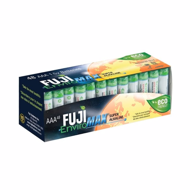 Fuji Enviromax Super Alkaline AAA Batteries - 48 pack