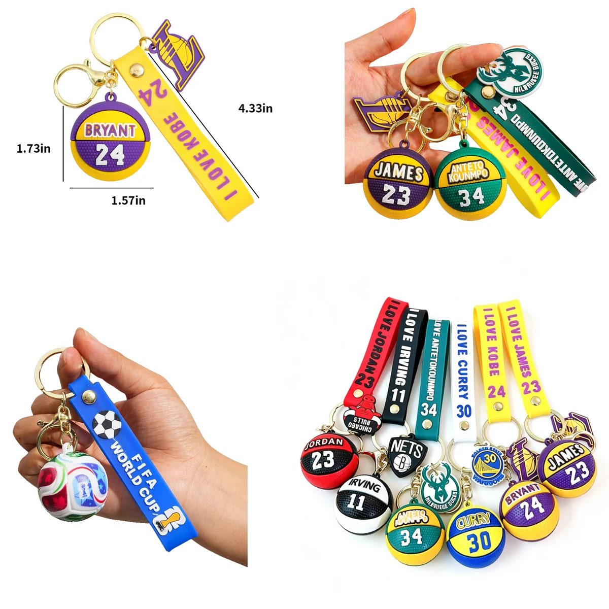 Mini Basketball Keychain 1