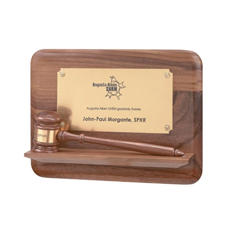 9" x 12" Pedestal Gavel Plaque 1