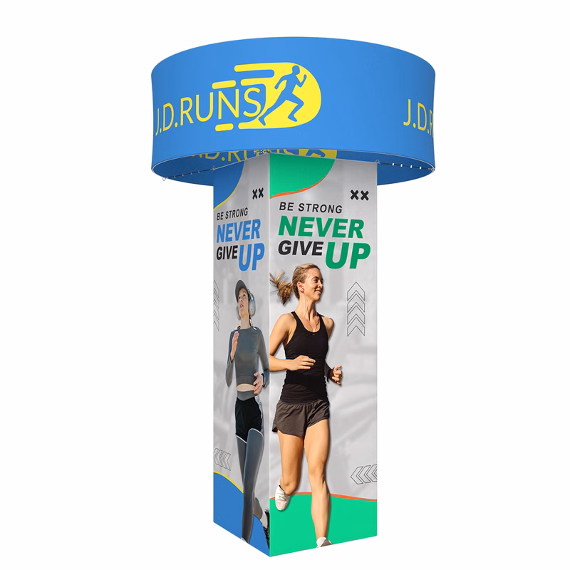 Square/Round Tower Display -Fabric Only - 10ft