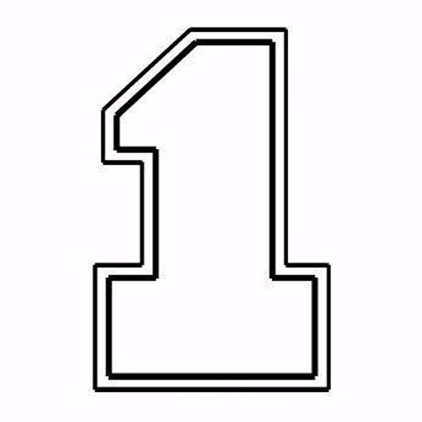Magnet - Large Number 1 - Full Color