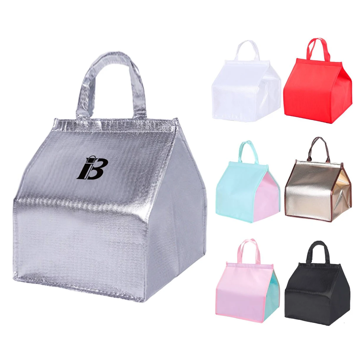 Non-Woven Aluminum Foil Handheld Insulated Bag 1