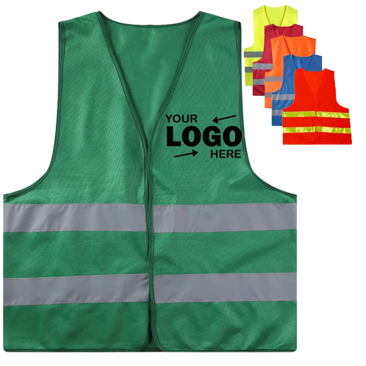 Assorted Colors Lightweight Polyester Reflective Vest 1