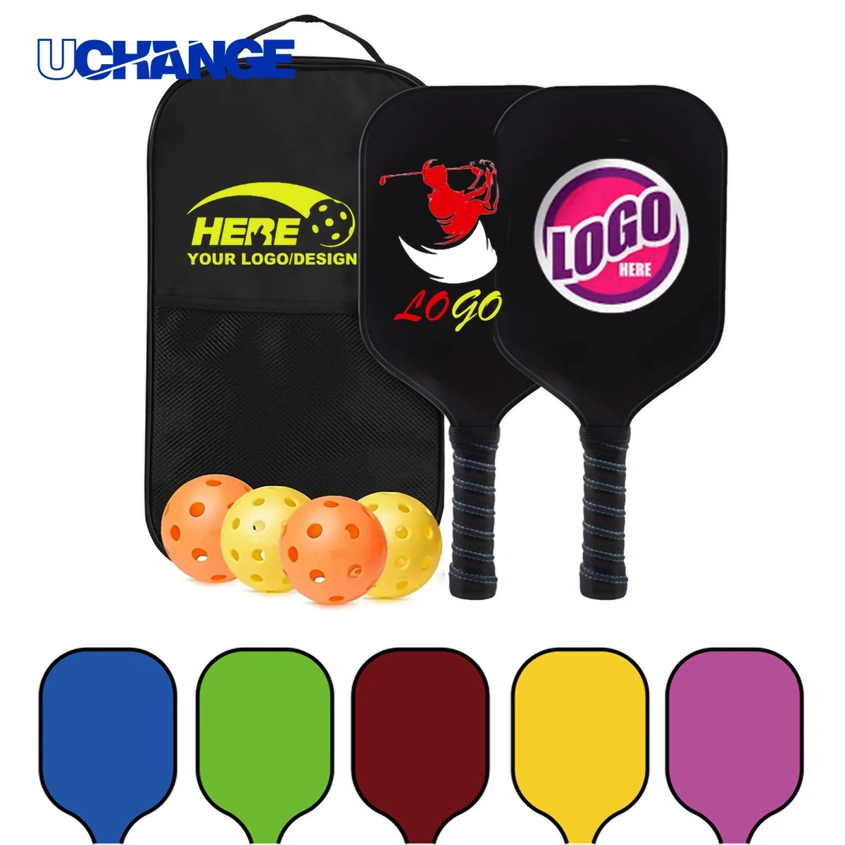 Pickleball Paddle Set with Carrying Bag 1